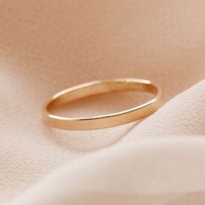 Priscilla Ma 2mm Gold Filled Ring Sz 6